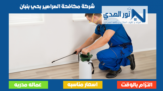 شركة مكافحة الصراصير بحي بنبان