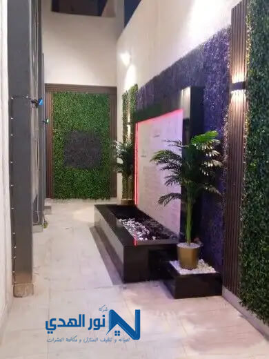 تصميم شلال جداري