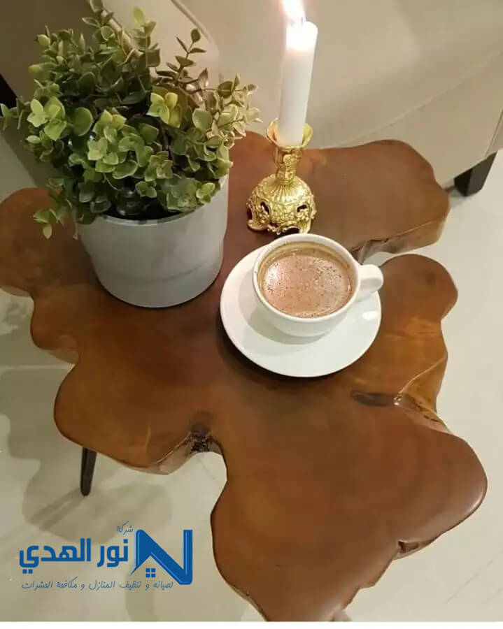 تفصيل طاولات خشب طبيعي
