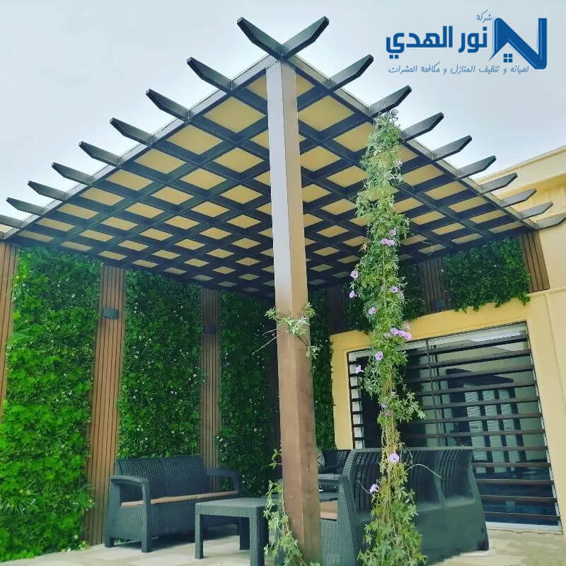 تركيب برجولات خشبية
